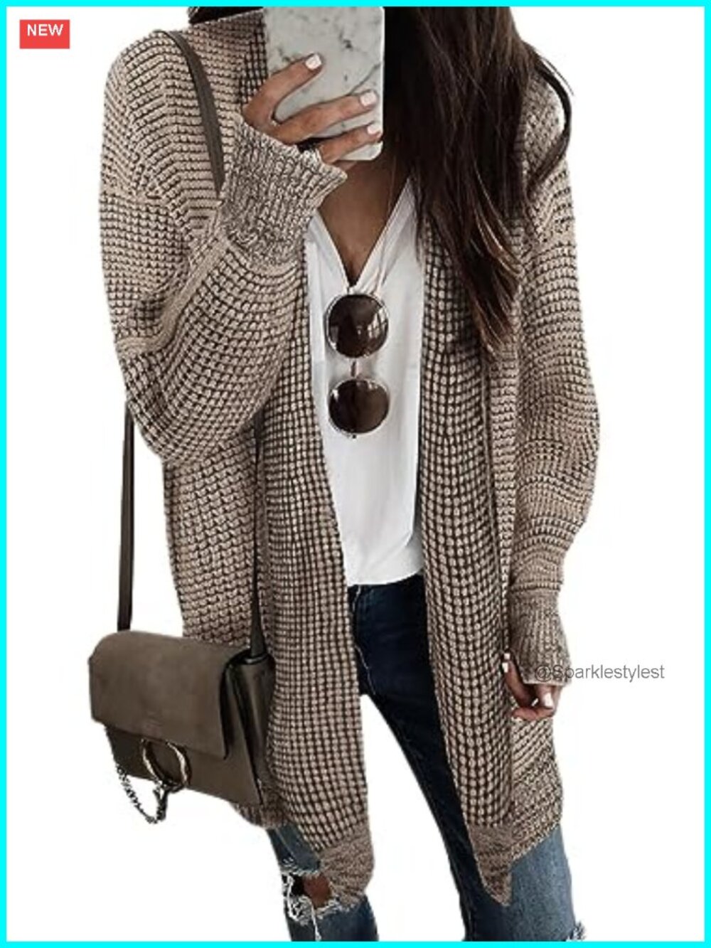 Oversized Batwing Cardigan Sweater Loose Knit Fall Winter
